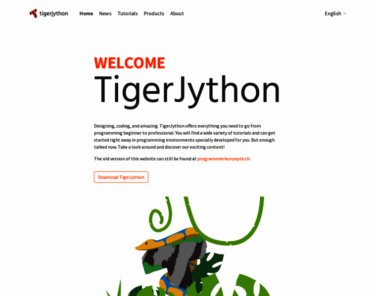 Tigerjython.com thumbnail