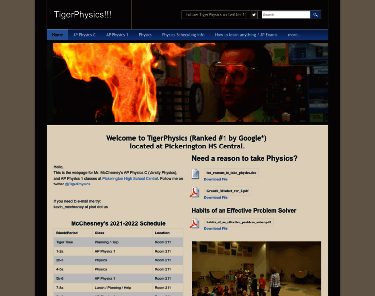 Tigerphysics.org thumbnail Tigerphysics.org thumbnail