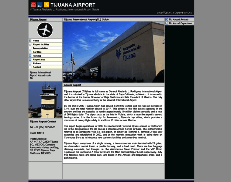 Tijuana-airport.com thumbnail