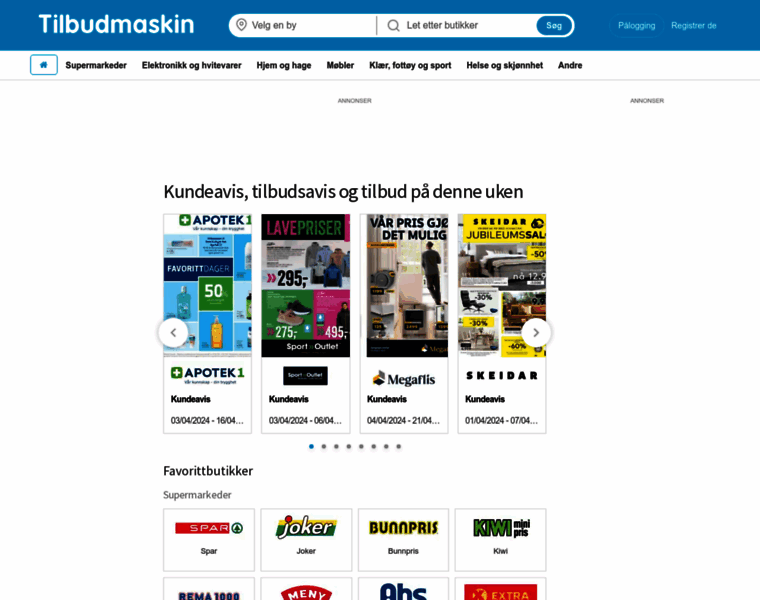 Tilbudmaskin.no thumbnail