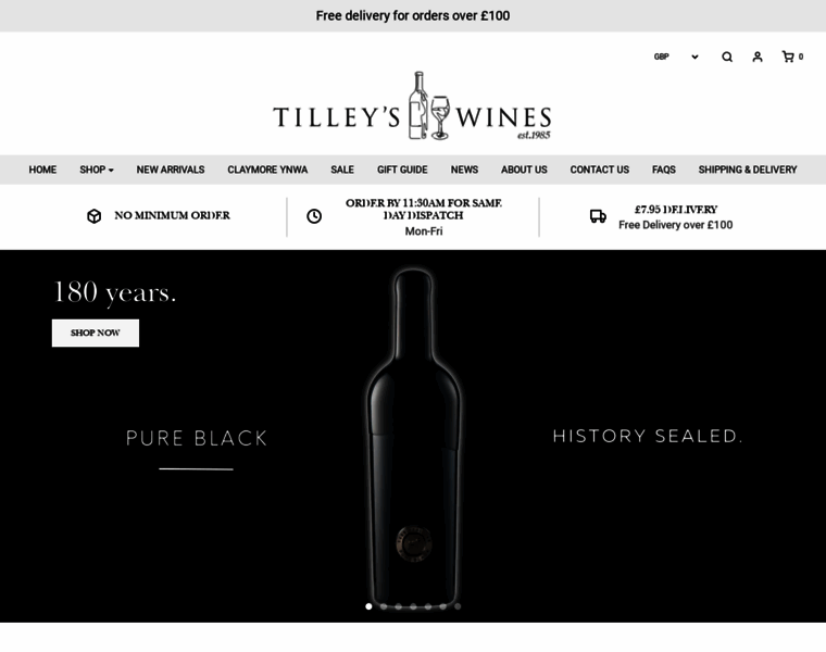 Tilleys-wines.com thumbnail