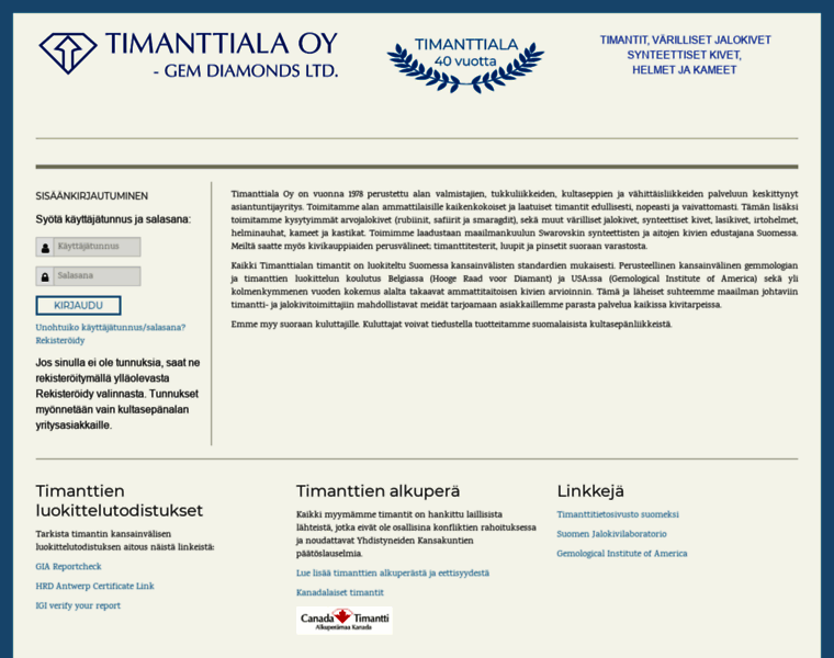 Timanttiala.fi thumbnail