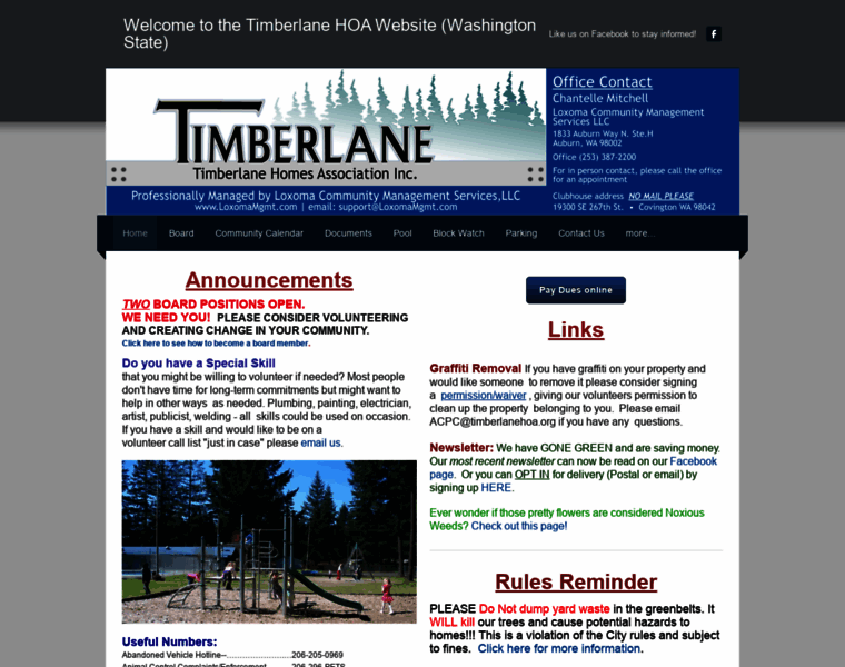 Timberlanehoa.org thumbnail