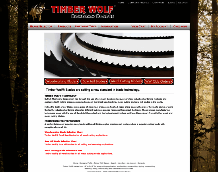 Timberwolfblades.com thumbnail