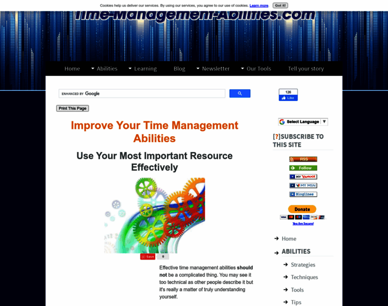 Time-management-abilities.com thumbnail