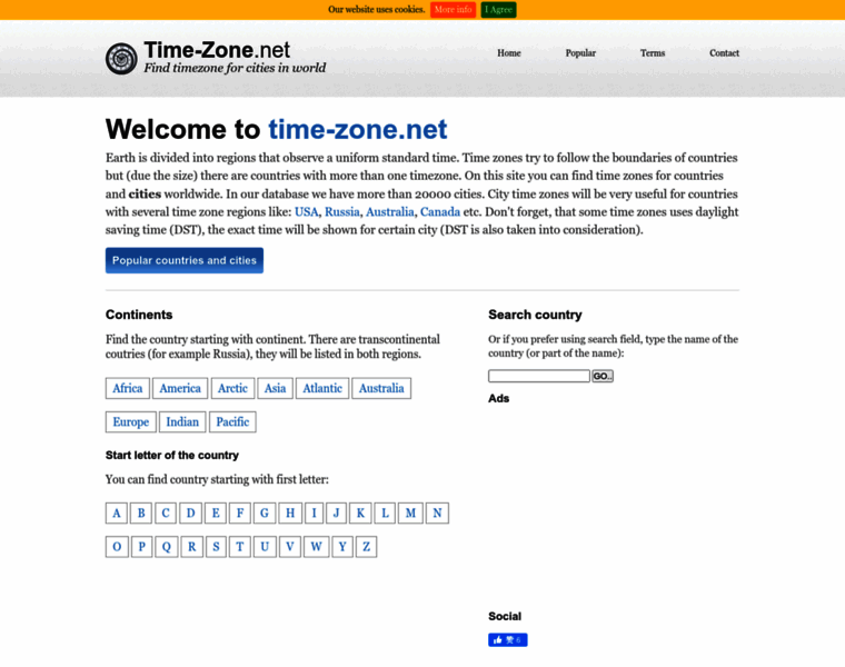 Time-zone.net thumbnail