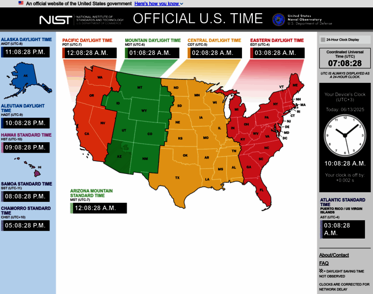 Time.gov thumbnail Time.gov thumbnail