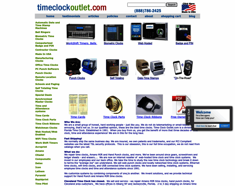 Timeclockoutlet.com thumbnail