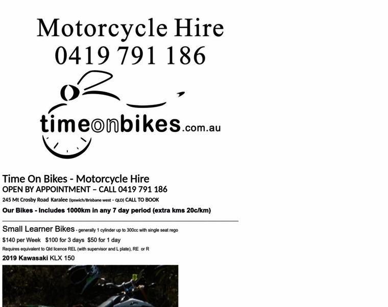 Timeonbikes.com.au thumbnail