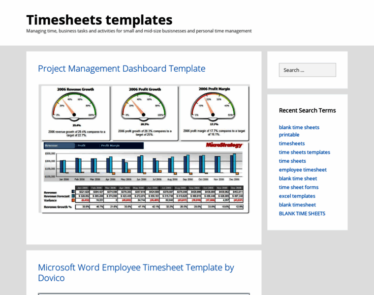 Timesheets-templates.com thumbnail