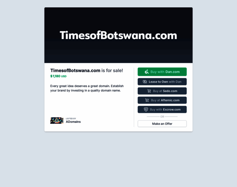 Timesofbotswana.com thumbnail