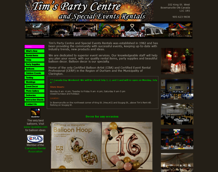 Timspartycentre.com thumbnail