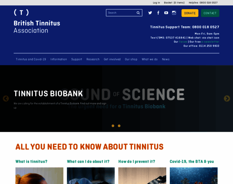 Tinnitusuk.co.uk thumbnail