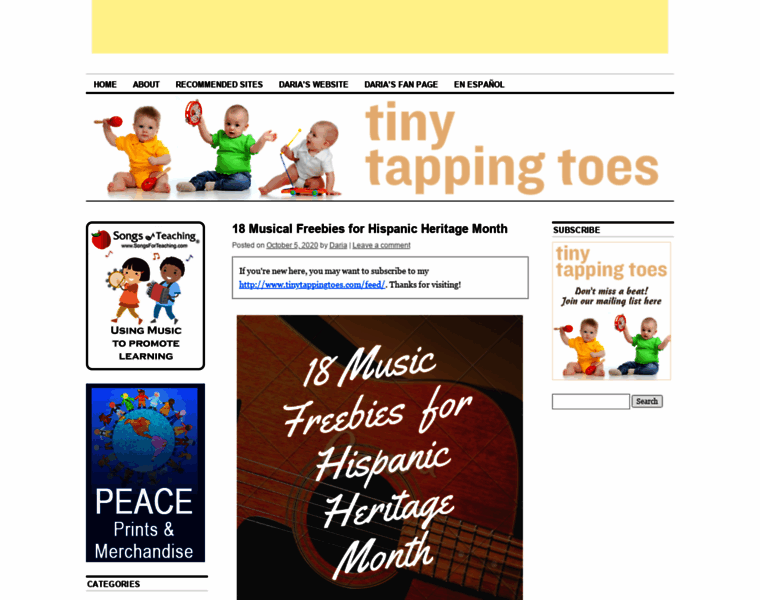 Tinytappingtoes.com thumbnail