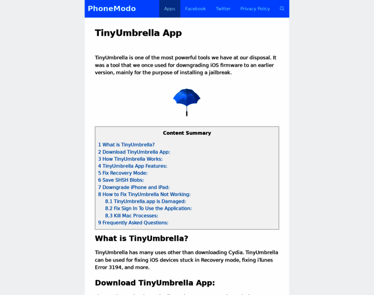 Tinyumbrella.org thumbnail