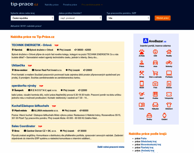Tip-prace.cz thumbnail Tip-prace.cz thumbnail
