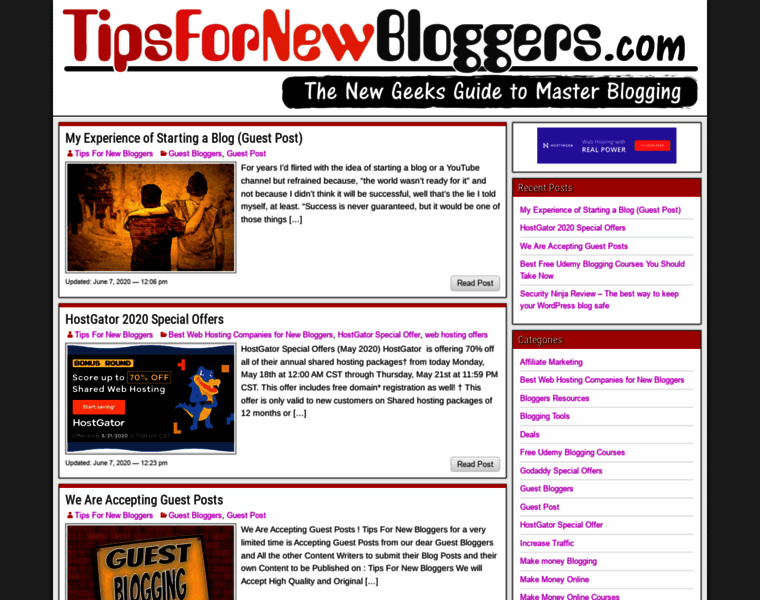 Tipsfornewbloggers.com thumbnail