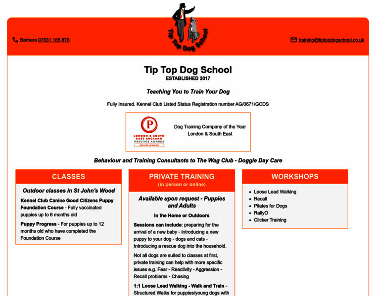 Tiptopdogschool.co.uk thumbnail