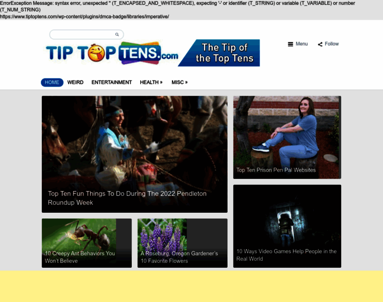 Tiptoptens.com thumbnail