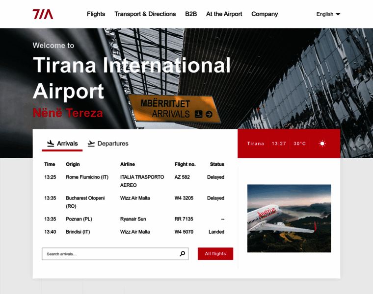 Tirana-airport.com thumbnail