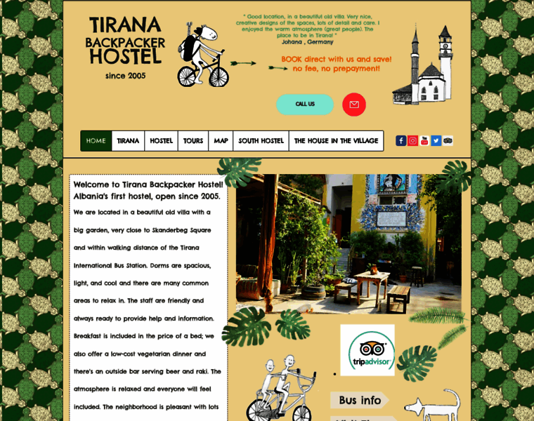 Tiranahostel.com thumbnail