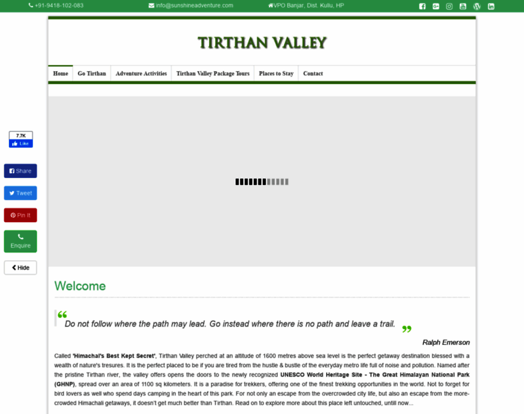 Tirthanvalley.com thumbnail