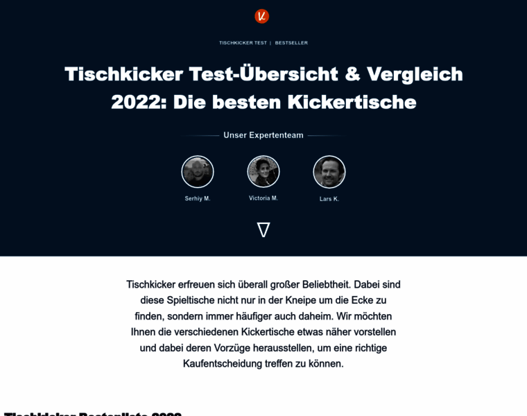 Tischkickertest.com thumbnail