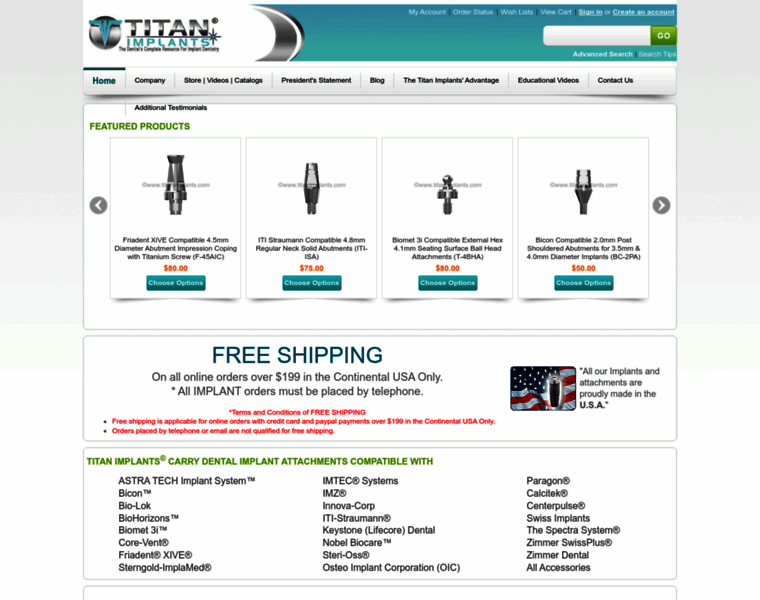 Titanimplants.com thumbnail