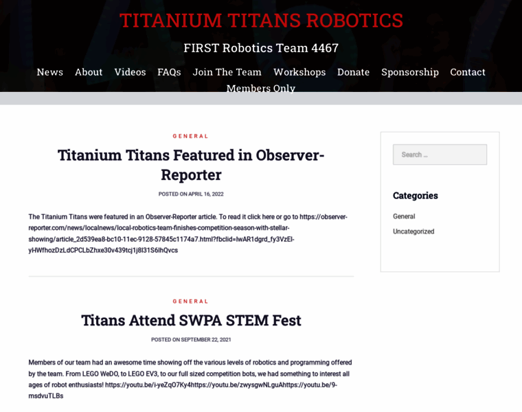 Titaniumtitans.org thumbnail