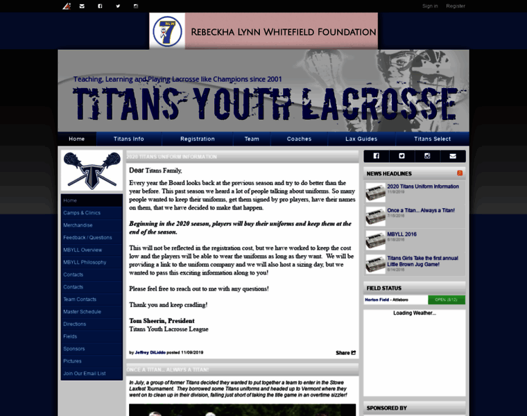 Titansyouthlacrosse.com thumbnail