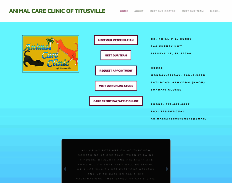 Titusvilleanimalcareclinic.com thumbnail