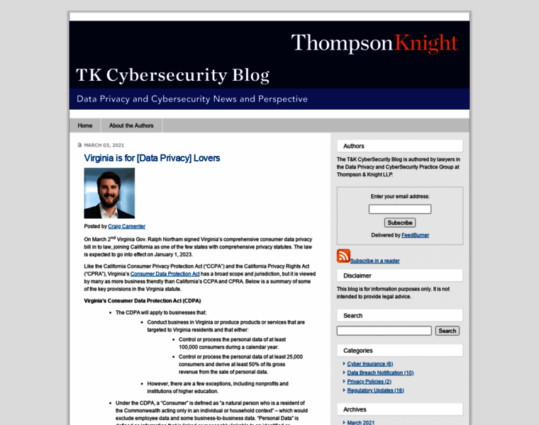 Tkcybersecurityblog.com thumbnail