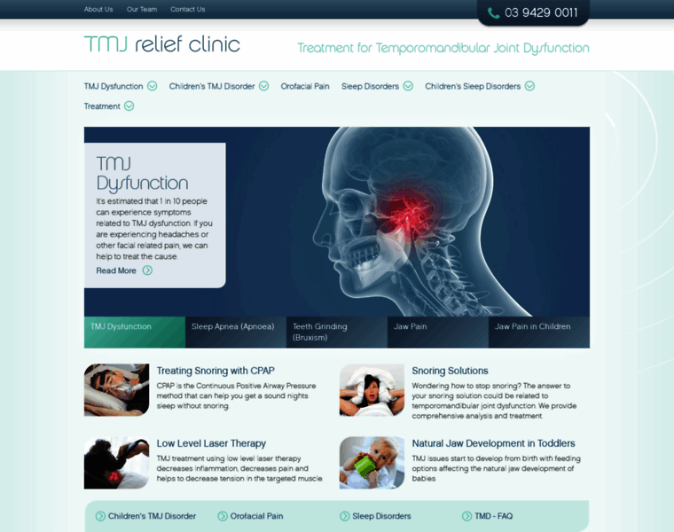 Tmjreliefclinic.com.au thumbnail