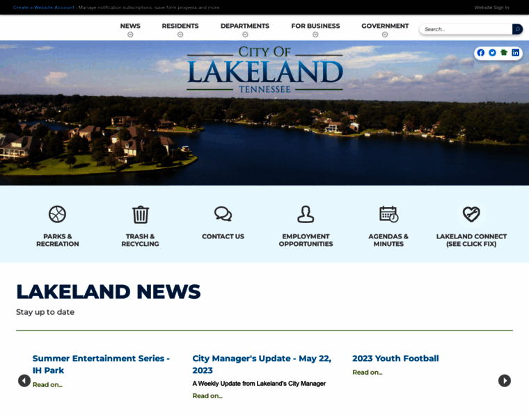 Tn-lakeland.civicplus.com thumbnail