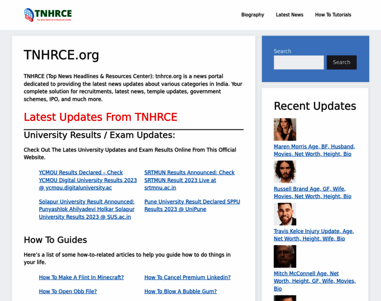 Tnhrce.org thumbnail