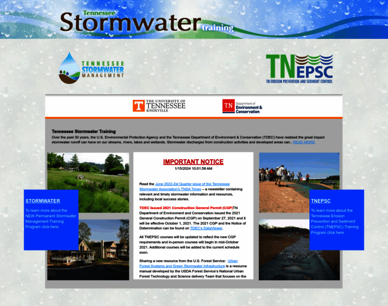 Tnstormwatertraining.org thumbnail