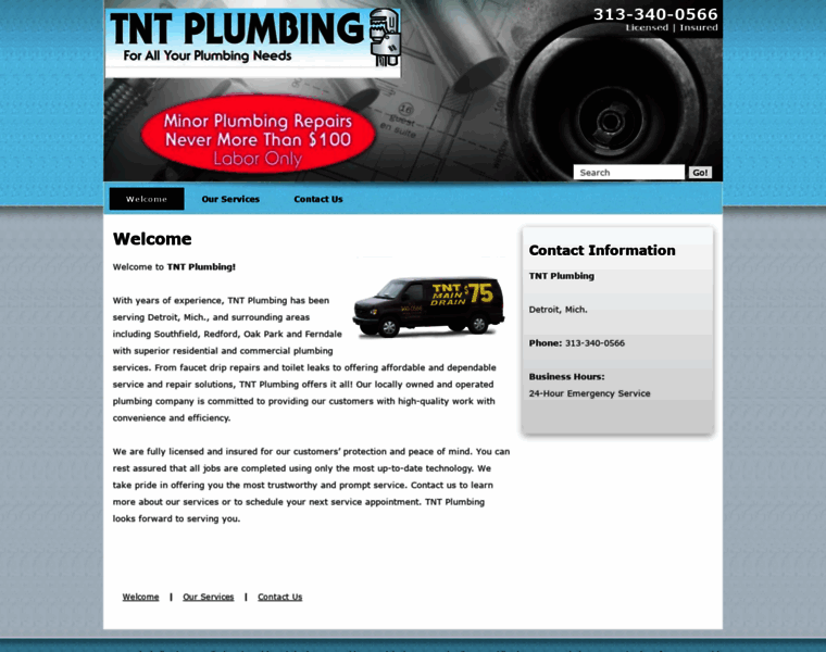 Tntplumbingdetroit.com thumbnail