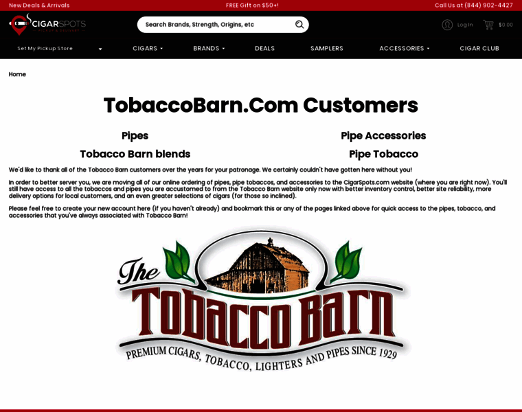 Tobacco-barn.com thumbnail