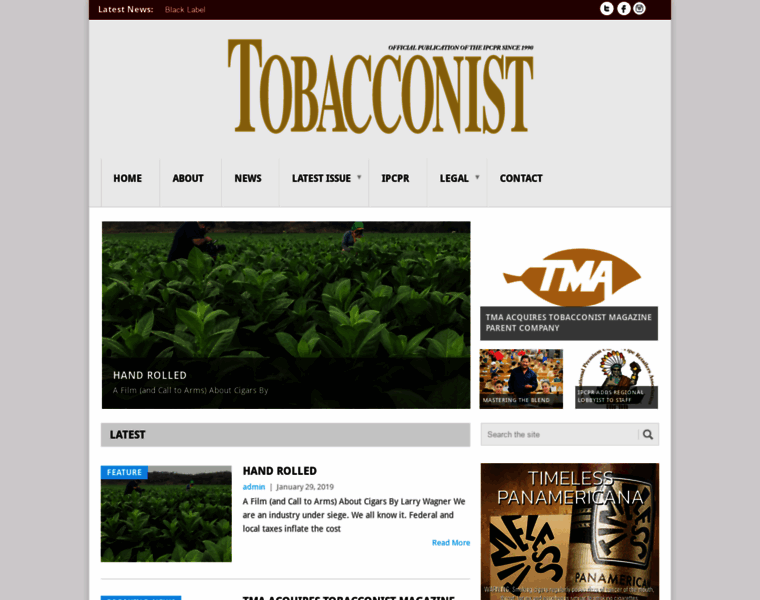 Tobacconistmagazine.com thumbnail