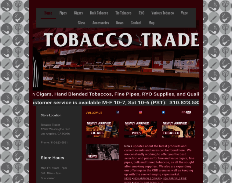 Tobaccotraderla.com thumbnail