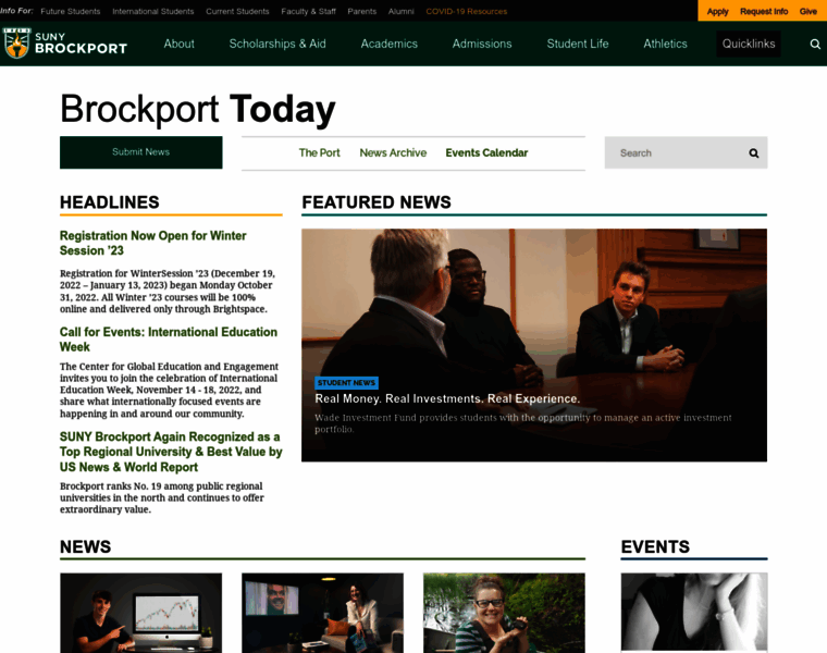 Today.brockport.edu thumbnail