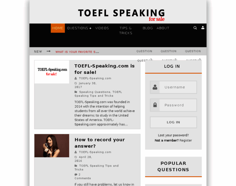 Toefl-speaking.com thumbnail