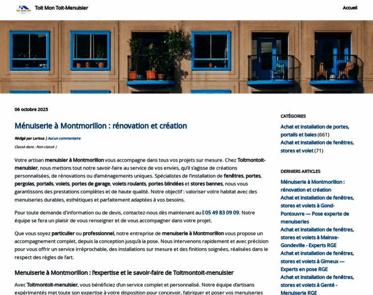 Toitmontoit-menuisier.fr thumbnail Toitmontoit-menuisier.fr thumbnail