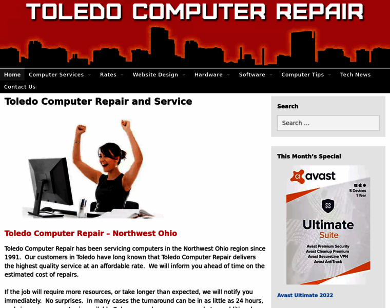 Toledocomputerrepair.com thumbnail