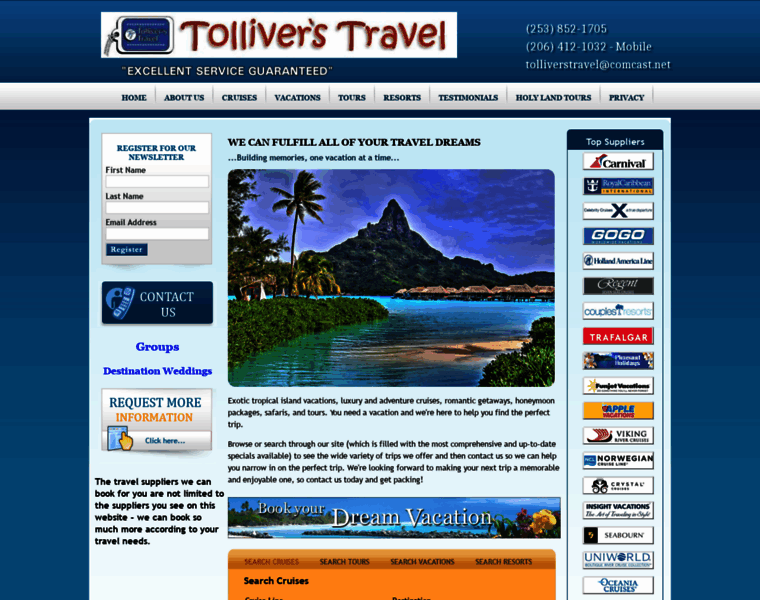 Tolliverstravel.com thumbnail