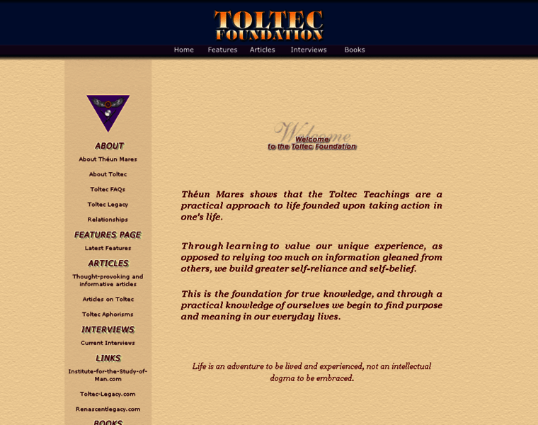 Toltec-foundation.org thumbnail