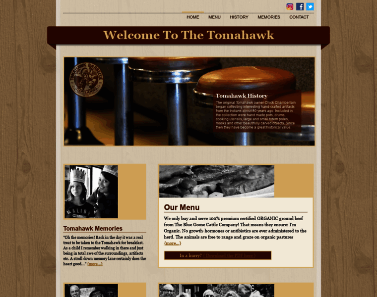 Tomahawkrestaurant.com thumbnail