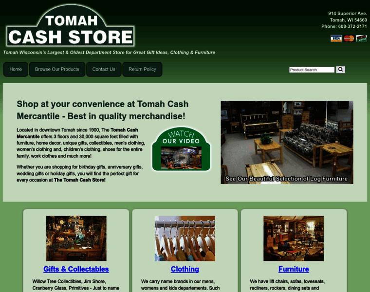 Tomahcashstore.com thumbnail