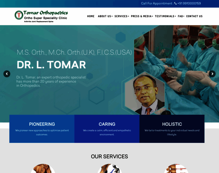 Tomarorthopaedics.com thumbnail