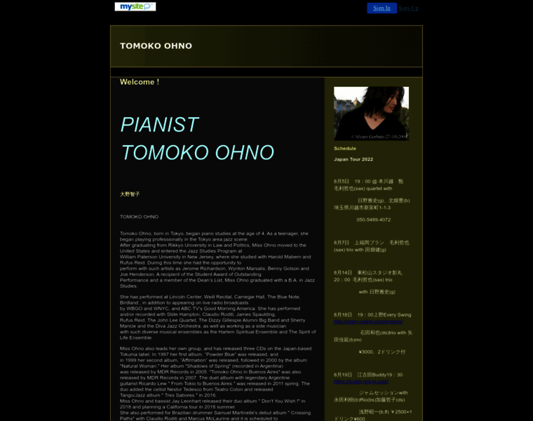 Tomokoohno.com thumbnail